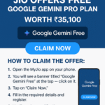 Jio Offers Free Google Gemini Pro Plan Worth ₹35,100 to Its Users Jio Offers Free Google Gemini Pro Plan Worth ₹35,100 to Its Users
