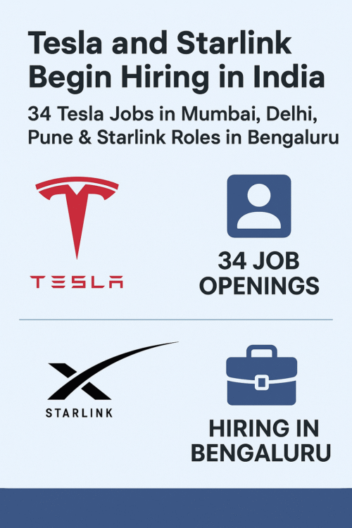 Tesla and Starlink Begin Hiring in India